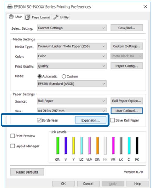 EPSON SC-P5000 STD - Configuration des paramètres dans Windows - 2