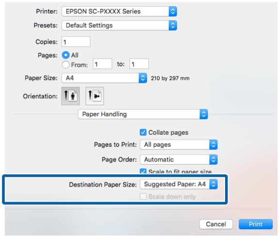 EPSON SC-P5000 STD - Configuration des paramètres sous Mac OS X - 3
