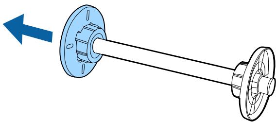 EPSON SC-P5000 STD - Positionnement du papier rouleausur l'axe - 1