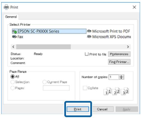 EPSON SC-P5000 STD - Une fois la configuration terminée, cliquez sur Print (Imprimer). - 1