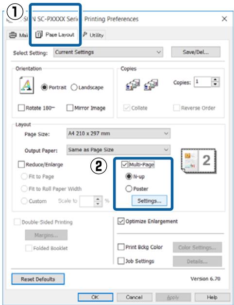 EPSON SC-P5000 STD - Configuration des paramétres dans Windows - 2