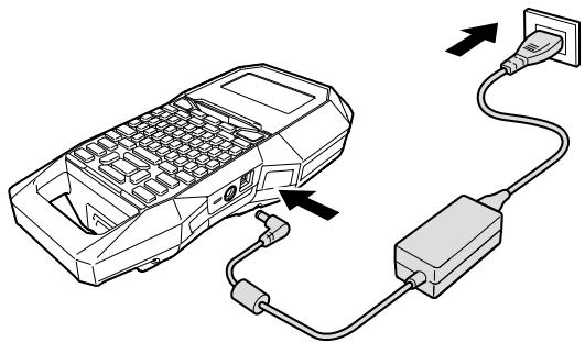 EPSON LW-Z700FK - Connecting the AC adapter - 1