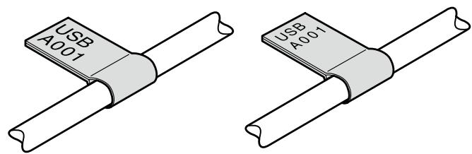 EPSON LW-Z700FK - Creating Labels to Wrap around Cable like a Flag - 4