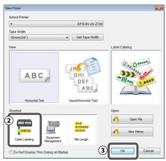 EPSON LW-Z700FK - Create the label for transfer - 1