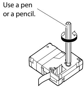 EPSON LW-Z700FK - Rewind the ink ribbon. - 1