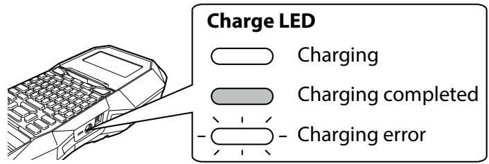 EPSON LW-Z700FK - Charging the Li-ion battery - 1