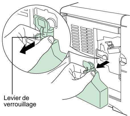 KYOCERA FS-1800 - Pour retirer le conteneur pour surplus de toner - 1