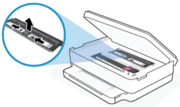 HP ENVY 6030E - Élimination d'un bourrage papier à partir de la porte d'accès des cartouches - 2