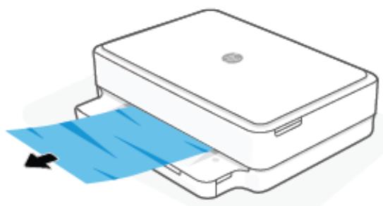 HP ENVY 6030E - Élimination d'un bourrage papier du bac de sortie - 1