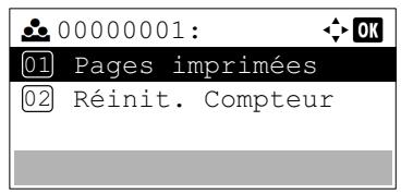 00000001: 01 Pages imprimées 02 Réinit. Compteur