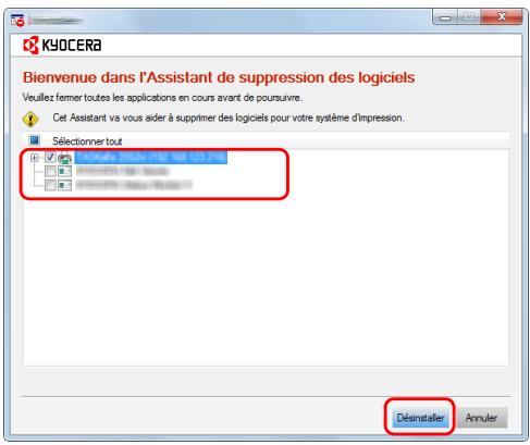 KYOCERA Bienvenue dans l'Assistant de suppression des logiciels Veuillez femer toutes les applications en cours avant de poursuivre. Cet Assistant va vous aider à supprimer des logiciels pour votre système d'impression. Sélectionner tout ✓ Active Cyprus 2015/04 1392 168 123.2 sec ✓ Active Cyprus 2015/04 1392 168 123.2 sec ✓ Active Cyprus 2015/04 1392 168 123.2 sec Déinstaller Annuler