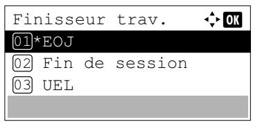 Finisseur trav. 01*EOJ 02 Fin de session 03 UEL