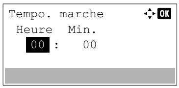 Tempo. marche Heure Min. 00 : 00