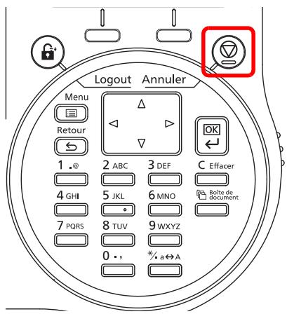 Logout Annuler Menu Retour 1.@ 4 GHI 7 PQRS 2 ABC 3 DEF 5 JKL 6 MNO 8 TUV 9 WXYZ 0 ., */a↔A OK C Effacer Bolte de document