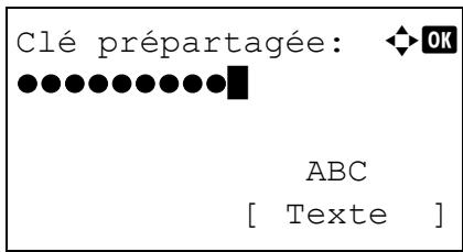 Clé prépartagée: ◆ OK ABC [ Texte ]