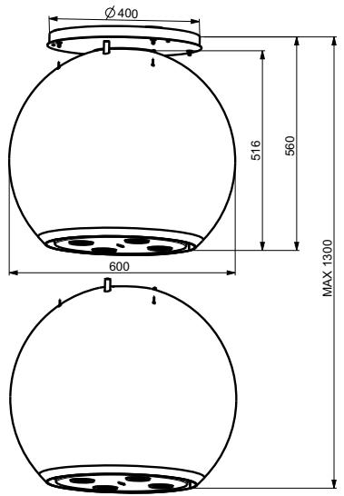 FABER Arkea  -  110.0255.506 - Boyutlar - 1