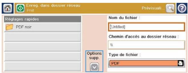 HP CM4540 - Envoi d'un document numérique vers un dossier réseau - 5