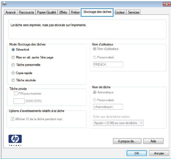 HP CM4540 - Creation d'une tâche en mémoire sous Windows - 3