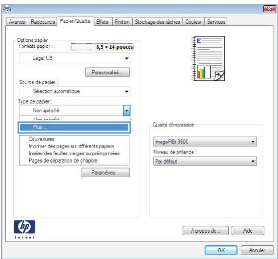 HP CM4540 - Impression sur du papier à en-tête ou des formulaires préimprimés avec Windows - 4