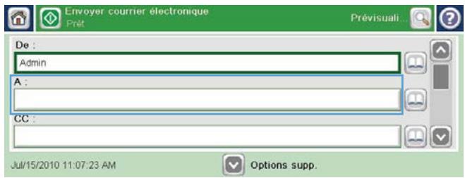 HP CM4540 - Envoi d'un document numérique vers une ou plusieurs années adressés électroniques - 3