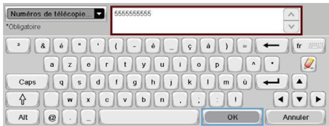 HP CM4540 - Suppression d'un numéro de la liste de numérotation rapide - 6