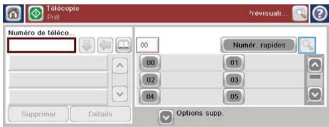 HP CM4540 - Recherche d'un nom dans une liste de numérotation rapide - 3