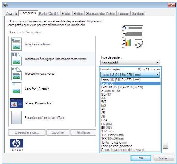 HP CM4540 - Creation des raccourcis d'impression - 7