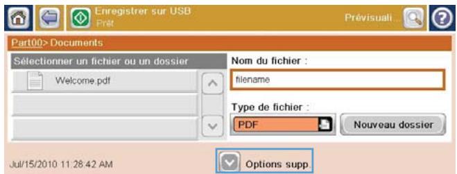 HP CM4540 - Envoi d'un document numérique vers un lecteur Flash USB - 6