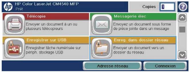 HP CM4540 - Envoi d'un document numérique vers un dossier réseau - 2