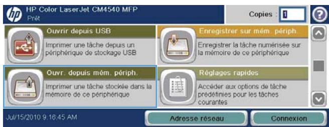 HP CM4540 - Imprimer une tâche en mémoire - 1