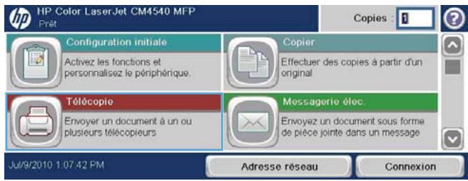 HP CM4540 - Recherche d'un nom dans une liste de numérotation rapide - 2