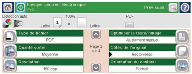 HP CM4540 - Envoi d'un document vers une adresse électronique à l'aide du carnet d'adresses - 6
