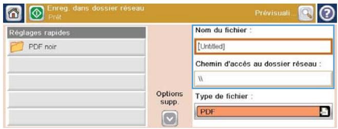 HP CM4540 - Envoi d'un document numérique vers un dossier réseau - 4