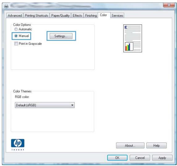 HP CM4540 - Modification des options de couleur - 1
