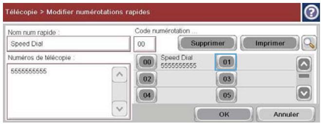 HP CM4540 - Creation d'une liste de numérotation rapide - 3