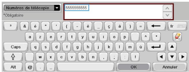 HP CM4540 - Suppression d'un numéro de la liste de numérotation rapide - 5