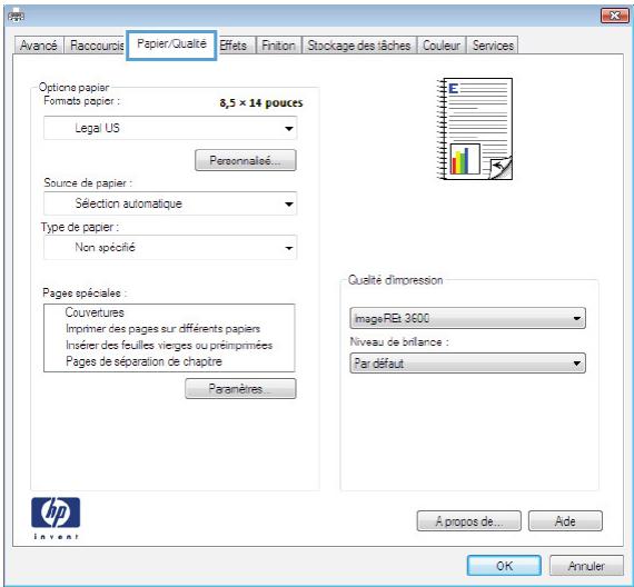 HP CM4540 - Impression sur du papier à en-tête ou des formulaires préimprimés avec Windows - 3