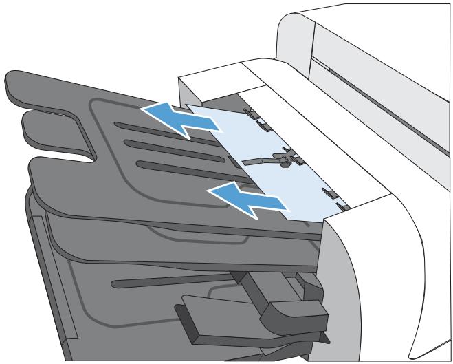HP CM4540 - Suppression des bourrages dans la zone du bac de sortie - 1