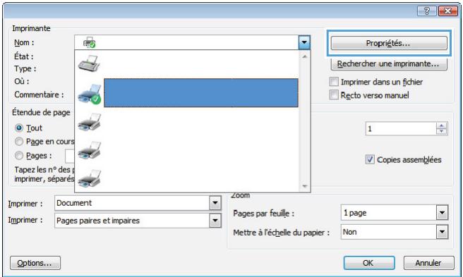 HP CM4540 - Selection des options d'agrafage sous Windows - 2
