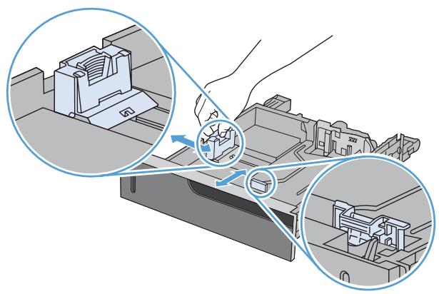 HP CM4540 - Chargement du bac 2 et des bacs 3, 4 et 5 (en option) avec le papier de format standard - 2