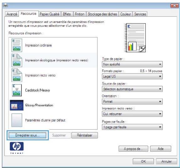 HP CM4540 - Creation des raccourcis d'impression - 8