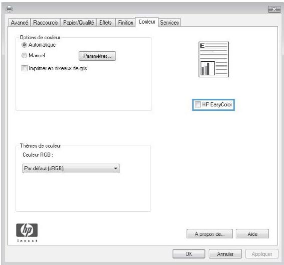 HP CM4540 - Réglage des options de couleur avec Windows - 4