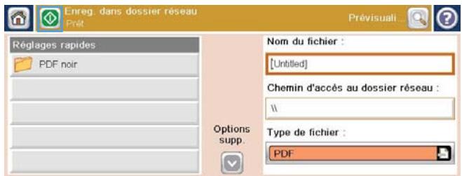 HP CM4540 - Envoi d'un document numérique vers un dossier réseau - 6