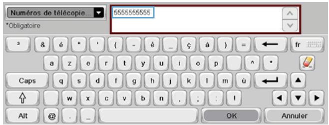 HP CM4540 - Ajout d'un numéro à une liste de numérotation rapide existante - 6