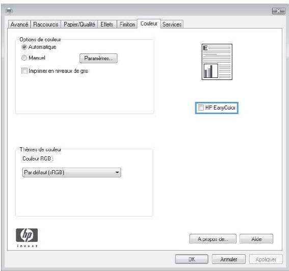 HP CM4540 - Utilisation de l'option HP EasyColor - 1