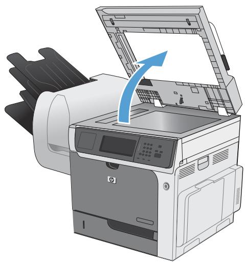 HP CM4540 - Vérification de la présence de saleté ou de traces sur la vitre du scanner - 2