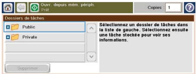 HP CM4540 - Imprimer une tâche en mémoire - 2