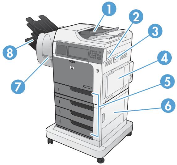 HP CM4540 - Emplacement des bourages - 3