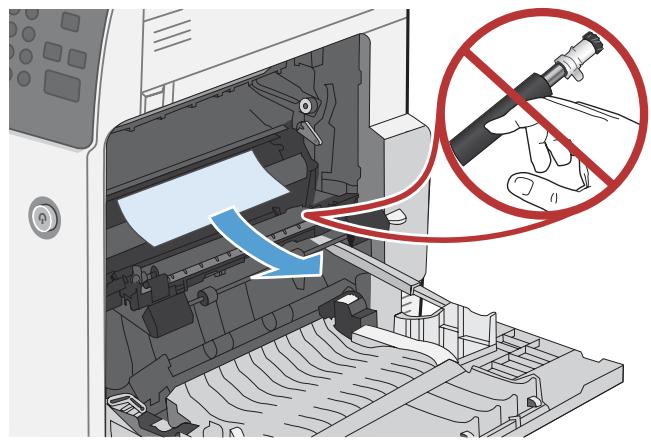 HP CM4540 - Suppression des bourrages dans la porte droite - 3
