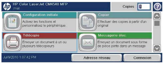 HP CM4540 - Envoyer une télécopie en saisissant les numéroros manuellement - 2